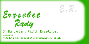 erzsebet rady business card